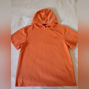 Orange Men Hoodie T-Shirt